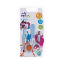 Kit Manicure Lolly Tesoura + Lixa + Cortador pequeno