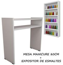 KIT Manicure Mesa 80cm+expositor de esmaltes 30X60X6 BR KIT Manicure Mesa 80cm+expositor de esmaltes 30X60X6 BR