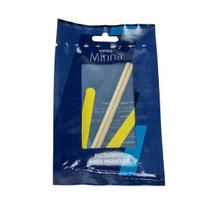 Kit Manicure Minná 2 Mini Lixas Canario + 2 Palitos Pinho 13cm Kit Manicure Minná 2 Mini Lixas Canario + 2 Palitos Pinho 13cm