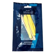 Kit Manicure Minná 4 Mini Lixas Canario + 4 Palitos Pinho 13cm Kit Manicure Minná 4 Mini Lixas Canario + 4 Palitos Pinho 13cm