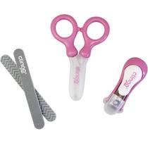 Kit Manicure Para Bebês 4peças Rosa Clingo Kit Manicure Para Bebês 4peças Rosa Clingo