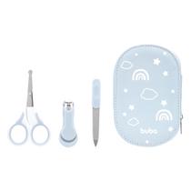 Kit Manicure Para Bebes Com Estojo Azul Buba