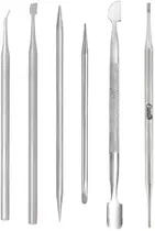 Kit manicure pedicure podologia profissional 6 instrumentos
