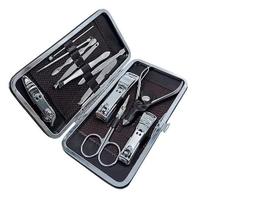 Kit Manicure Portátil Alicate Cortador De Unha 12 Peças