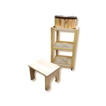 Kit Manicure, Tina Escalda Pés, Carrinho De Esmalte E Banco