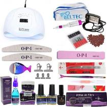 Kit Manicuri Piubella Para Unhas De Fibra E Gel Com Cabine