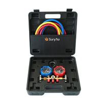 Kit Manifold Gás R22, R134, R404 com mangueiras 90cm Suryha