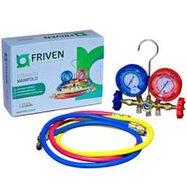 Kit Manifold R22, R134, R404, R12 Mangueiras 90cm