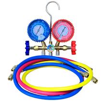 Kit Manifold R22, R134, R404, R12 Mangueiras 90cm