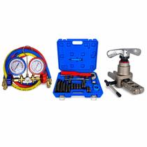 Kit Manifold R410 Curvador de Tubos e Flangeador Excêntrico Kit Manifold R410 Curvador de Tubos e Flangeador Excêntrico