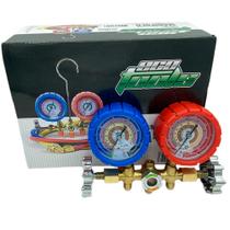 Kit Manifold R410 R32 R404 R22 Mangueira 1,50m (800psi)