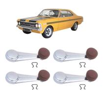 Kit Manivela Vidro Marrom Opala 68 A 85 Caravan Chevette