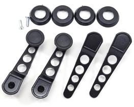 Kit Manivelas Vidro e Maçanetas Esportivas Portas Pretas Fusca 1970 a 1977 Kit Manivelas Vidro e Maçanetas Esportivas Portas Pretas Fusca 1970 a 1977