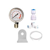Kit Manômetro Pressão 150 Psi Filtro Osmose Mangueira 1/4