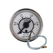 Kit Manômetro Pressão turbo Fusca 3 Kg Branco + Cabo 4 m