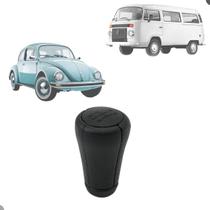 Kit Manopla Bola de Câmbio Kombi 1996 A 2014 Fusca 1993 A 1996 4M Preto