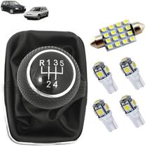 Kit Manopla Câmbio Manual LED Interno Golf Bora 1999 À 2013
