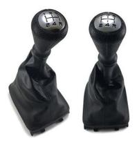 Kit Manopla Coifa do Câmbio Peugeot 206 207 2000 Até 2015 Lente Cromada