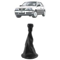 Kit Manopla e Coifa Câmbio Base Aro Preto Gol G3 1999 A 2005 Kit Manopla e Coifa Câmbio Base Aro Preto Gol G3 1999 A 2005