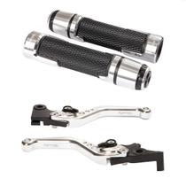 Kit Manopla Esportiva Manete Embreagem Freio Moto Pop 100 110