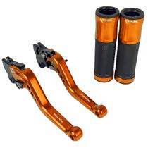 Kit Manopla Luva Manete Esportivo Stark Honda Bros 150 Lona