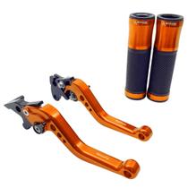 Kit Manopla Luva Manete Esportivo Yes 125 Intruder 125 Dafra Riva