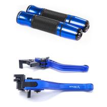 Kit Manopla Manete Esportivo Fz8 Fz6 R6 Xj6 Mt07 Mt09 R1