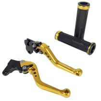 Kit Manopla Manete Esportivo Nxr Bros 125 150 160 A Lona