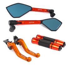 Kit Manopla Retrovisor Manete Esportivo Mt03 Mt 03 Mt-03