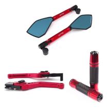 Kit Manopla Retrovisor Manete Nxr Bros 125 150 160 a lona