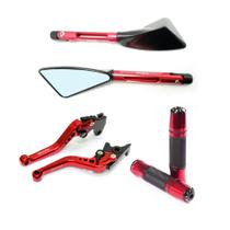 Kit Manopla Retrovisor Manete Stark Moto Xre Bros Falcon Tornado Xlx Xr