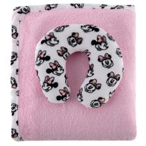 Kit Manta Almofada Jolitex Disney Baby Minnie Rosa