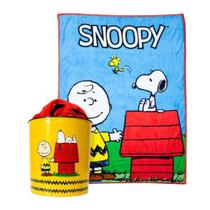 Kit Manta + Balde Pipoca Snoopy - Zona Criativa