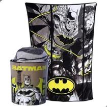 Kit Manta C/ Balde de Pipoca - Batman - Zonacriativa