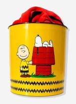 Kit Manta c/ Balde pipoca Snoopy Licenciado Cor:Amarela Kit Manta c/ Balde pipoca Snoopy Licenciado Cor:Amarela