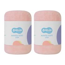 Kit Manta Cobertor 2 Unidades 85cm x 1,00m Bublim