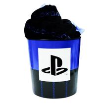 Kit Manta Com Balde Logo Playstation - Zona Criativa Kit Manta Com Balde Logo Playstation - Zona Criativa