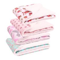 Kit Manta com Sherpa Dupla Face para Bebê Charmosa 04 Peças Kit Manta com Sherpa Dupla Face para Bebê Charmosa 04 Peças