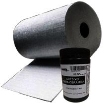 Kit Manta de Fibra cerâmica 1670x610x13mm + adesivo cola 1kg
