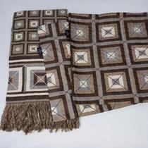 Kit manta de sofá monaco jacquard 1,40 x 1,70 c/ 2 capas de almofadas Kit manta de sofá monaco jacquard 1,40 x 1,70 c/ 2 capas de almofadas