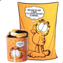 Kit manta e balde de pipoca Garfield cineminha - Zona Criativa