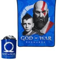 Kit Manta e Balde Zona Criativa God Of War Ragnarok Original 1magnus