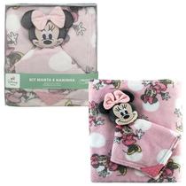 Kit Manta e Naninha Com Mordedor Para Enxoval De Bebê Presente Luxo Disney - Jolitex Ternille