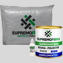 Kit Manta Fibra De Vidro 140x50cm Resina 1kg E Catalisador Kit Manta Fibra De Vidro 140x50cm Resina 1kg E Catalisador