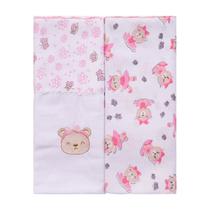 Kit Manta Flanelado para bebê 2 unidades Bublim