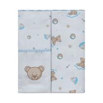 Kit Manta Flanelado para bebê 2 unidades Bublim Kit Manta Flanelado para bebê 2 unidades Bublim