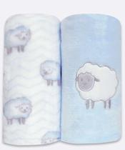 Kit Manta Infantil Sleep Ovelhinha Andreza 2 Peças