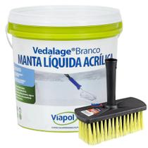 Kit Manta Liquida Impermeabilizante Vedalaje 3,6 + Broxa