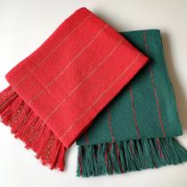 Kit Manta Natalina Pra Sofá Decoração Luxo 1,80 x 1,20 m 100 Algodão Tear Mineiro Kit Manta Natalina Pra Sofá Decoração Luxo 1,80 x 1,20 m 100 Algodão Tear Mineiro