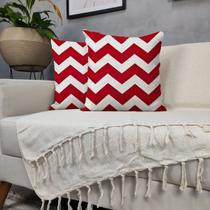 Kit Manta Para Sofá Bege + 2 Capas De Almofada Com Zíper